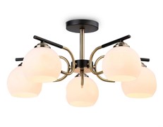 Ambrella Светильник подвесной TR303312/5 BK/SB/FR черный/бронза/белый матовый E27*5 max 60W D560*250 TR303312