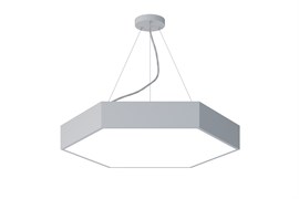 ЭРА Светильник светодиодный Geometria Hexagon SPO-121-W-40K-038 38Вт 4000К 4000Лм IP40 600*600*80 белый подвесной Б0050550