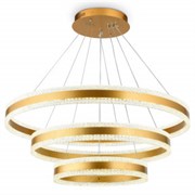 Ambrella Светильник светодиодный подвесной управляемый FA6183/3 GD золото 245W 3000K+6400K/3000K/6400K/4200K+4200K D800*940 (ПДУ РАДИО 2.4G) FA6183