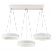 Ambrella Светильник светодиодный подвесной управляемый FA6206/3 WH белый 122W 3000K+6400K/3000K/6400K/4200K+4200K 840*300*750 (ПДУ РАДИО 2.4G) FA6206