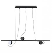 Odeon Light 6600/21L HIGHTECH ODL23 229 черный/металл Подвесной светильник IP20 LED 21W 1590Лм плафоны на магните 3000K NERA 6600/21L