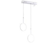 Ambrella Светильник светодиодный подвесной с пультом FL5272/2+1 WH белый 38W 3000K/4200K/6400K+4200K 500*90*1200 (ПДУ ИК) FL5272