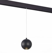 ST Luce ST354.433.12 Магнитный трековый светильник подвесной Черный LED 1*12W 3000K 750Lm Ra>80 36° IP20 D100xH92 48V ST354.433.12