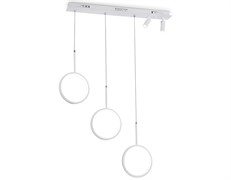 Ambrella Светильник светодиодный подвесной с пультом FL5277/3+2 WH белый 59W 3000K/4200K/6400K+4200K 800*20*1200 (ПДУ ИК) FL5277