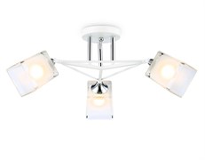 Ambrella Светильник подвесной TR303071/3 WH/CH/FR белый/хром/белый матовый E27/3 max 40W D560*250 TR303071