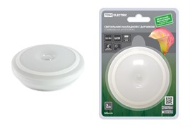 TDM Светильник накладной светодиодный 80х80 0,5 Вт, 3хААА, дат. движ. и освещ. SQ0329-3614