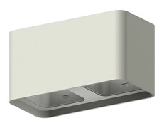 Ambrella Корпус светильника накладной для насадок 70*70mm C7852 SGR серый песок 190*95*H100mm MR16 GU5.3 C7852