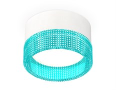 Ambrella Комплект накладного светильника с композитным хрусталем XS8101033 SWH/BL белый песок/голубой GX53 (C8101, N8488) XS8101033