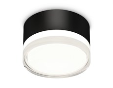 Ambrella Комплект накладного светильника с акрилом XS8102023 SBK/FR/CL черный песок/белый матовый/прозрачный GX53 (C8102, N8399) XS8102023