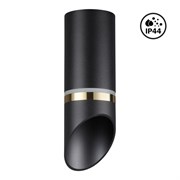 Novotech 370905 OVER NT22 черный/золото Светильник накладной влагозащищенный IP44 GU10 9W 220V DELTA 370905