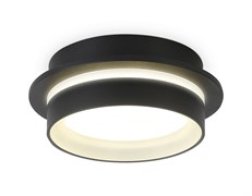 Ambrella Светильник накладной TN5385 SBK/FR черный песок/белый матовый GX53 IP44 D105*40 TN5385