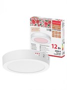 TDM Светильник светодиодный накладной "Даунлайт НАРОДНЫЙ" круг СПО (белый) алюминий 12Вт 3000К SQ0329-4215