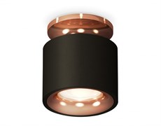 Ambrella Комплект накладного светильника XS7511141 SBK/PPG черный песок/золото розовое полированное MR16 GU5.3 (N7930, C7511, N7015) XS7511141