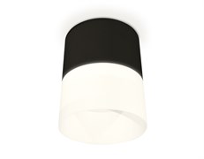 Ambrella Комплект накладного светильника с акрилом XS8111002 SBK/FR черный песок/белый матовый GX53 (C8111, N8402) XS8111002