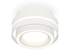 Ambrella Комплект накладного светильника с акрилом XS8412003 SWH/FR белый песок/белый матовый GX53 (C8412, N8433) XS8412003