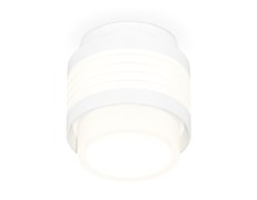 Ambrella Комплект накладного светильника с акрилом XS8431001 SWH/FR белый песок/белый матовый GX53 (C8431, N8401) XS8431001