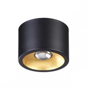 Odeon Light 6669/1CL HIGHTECH ODL19 255 черный с золотым фоль-м Потолочной накладной светильник LED GU10 1*7W 220V GLASGOW (вместо 3878/1CL) 6669/1CL