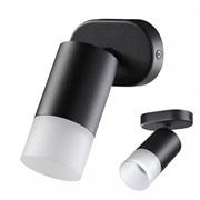 Novotech 370735 OVER NT21 000 черный Светильник накладной IP20 GU10 9W 235V FLAX 370735
