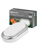 TDM Светильник накладной LED ДПО "Антарес" 8Вт 6500К овал 168*100*58 мм мат.серебро IP54 SQ0354-0025