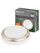 TDM Светильник накладной LED ДПО "Антарес" 15Вт 6500К круг 180*66 мм мат.золото IP54 SQ0354-0026