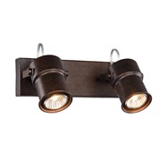 Favourite Arcu Светильник настенный металл коричневого цвета с эффектом ржавчины 2*GU10LED*5W 2025-2W