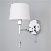 Eurosvet 10127/1 Светильник настенный хром/прозрачный хрусталь Strotskis a055314