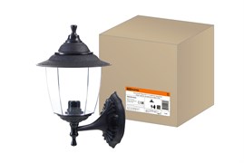 TDM Светильник Прага Эл-11-71 60 Вт Е27 настенный вверх черный, прозрачный плафон SQ0330-0522