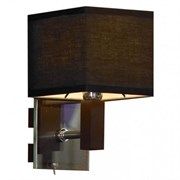 Lussole S.R.L Металл Хром / венге Ткань Светильник настенный E14 40W LSF-2571-01