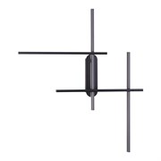 Odeon Light 3890/36WLP L-VISION ODL20 147 черный/металл Настенный светильник LED 3000K/4000K (перекл. ч/з тумблер) 36W 220V RUDY 3890/36WLP