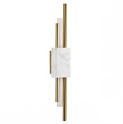 Odeon Light 4359/10WL MIDCENT ODL23 175 белый мрамор/золотистый металл Настенный светильник IP20 LED 10W 655Лм 3000K MARMI 4359/10WL