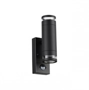 Odeon Light 6605/2W HIGHTECH ODL23 563 черный/металл/пвх стойкий к УФ излучению Настенный св-к IP44 LED GU10 7W MOTTO 6605/2W