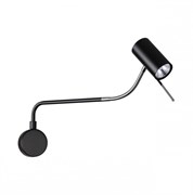 Odeon Light 4381/1W HIGHTECH ODL23 173 черный/хром/металл Настенный св-к выкл. на плафоне IP20 LED GU10 10W GIGI 4381/1W