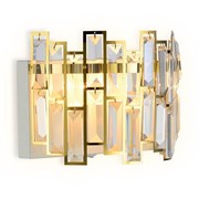 Ambrella Настенный светильник с хрусталем TR5055 GD/WH/CL золото/белый/прозрачный E14/2 max 40W 250*200*140 TR5055