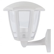 Садово-парковый светильник ЭРА ДБУ 07-8-005 3000К Дели 1 белый 6 гранный настенный IP44 светодиодный 8Вт 3000K Б0064225