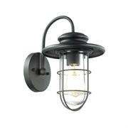 Odeon Light 4171/1W ODL19 696 черный/прозрачный Уличный настенный светильник IP44 E27 1*60 4171/1W