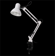 ФАZA Светильник Наст. TBL-01, Е27, струбцина, бел. .5046214