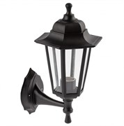 ЭРА НБУ 06-60-001 Светильник садово-парковый, Леда1" настенный шестигранный черный" Б0048114