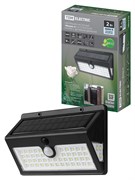 TDM Светильник настенный "Феникс 2" на солн. батарее с датч. движ., 2 Вт, IP65, пластик, черн. SQ0330-0177