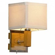 Lussole S.R.L Металл Хром / дерево Ткань Светильник настенный E14 40W LSF-2501-01