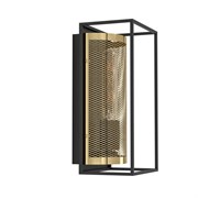 Eglo 43789 Бра (настенный светильник) NOHALES, 1X40W (E27), H320, сталь, черный, латунь 43789