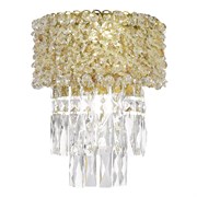 ST LUCE SL1637.301.02 Светильник настенный Латунь/Прозрачный, Янтарный E14 2*60W SL1637.301.02