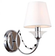 Lussole LGO Металл Хром /  Ткань/стекло Светильник настенный E14 GRLSP-8082