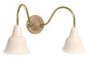 Bironi кампана настенный светильник 2 плафона, песочное золото, золото 31/10 BS1-22-0404/31/10
