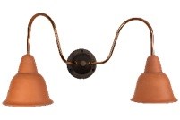 Bironi кампана настенный светильник 2 плафона, терракот, медь 34/18 BS1-22-3636/34/18