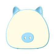 Светильник ночник настольный Gauss Qplus модель GTL703 5W 200lm 2700-6000K 5V Li-ion 1200mA голубой диммируемый LED 1/10/30 NN7036