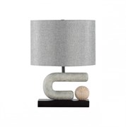 Odeon Light 5410/1TA MODERN ODL_EX23 31 черный матов./серый металл/полирезин/ткань Настольная лампа E27 1*60W BAGEL 5410/1TA