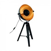 Eglo 49617 Настольная лампа COVALEDA с ножн. выкл., 1х60W (E27), ?380, H735, дерево, сталь, черный, латун 49617