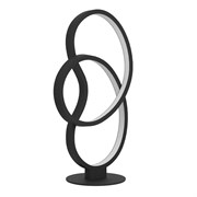 Eglo 900951 Настольная лампа GIANELLA, 12W (LED), 3000K, 1100lm, L220, B130, H400, сталь, черный / пластик, белый 900951