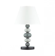 Odeon Light 4896/1T MODERN ODL_EX23 27 черный матов./серый/молочный металл/керамика/ткань Настольная лампа E27 1*60W SOCHI 4896/1T