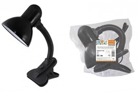 TDM Светильник настольный прищепка 40Вт, E27, черный, (мягкая упак.) Народный SQ0337-0126